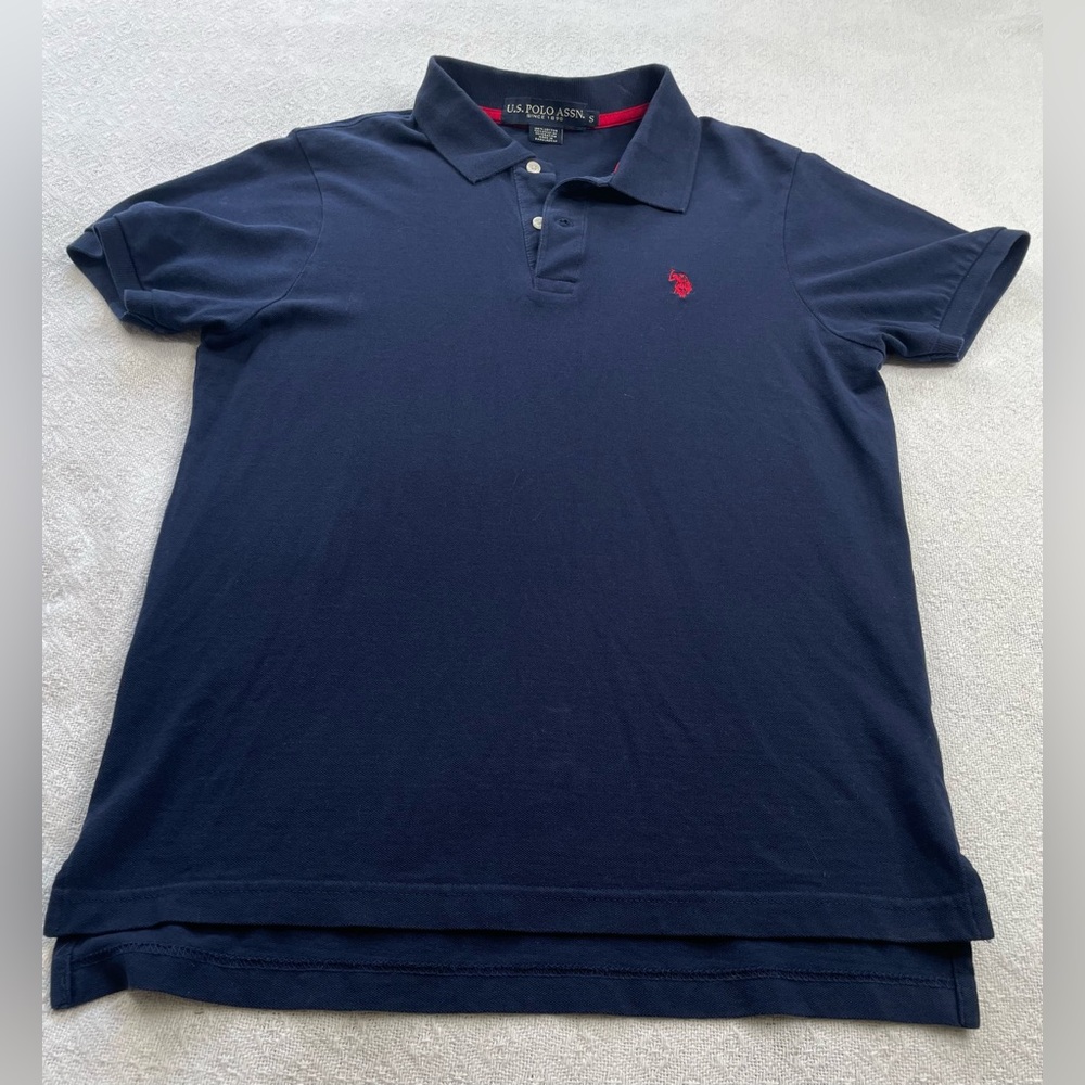 U.S. Polo Assn. Navy Polo with Red Logo~ Size Small ~ Casual